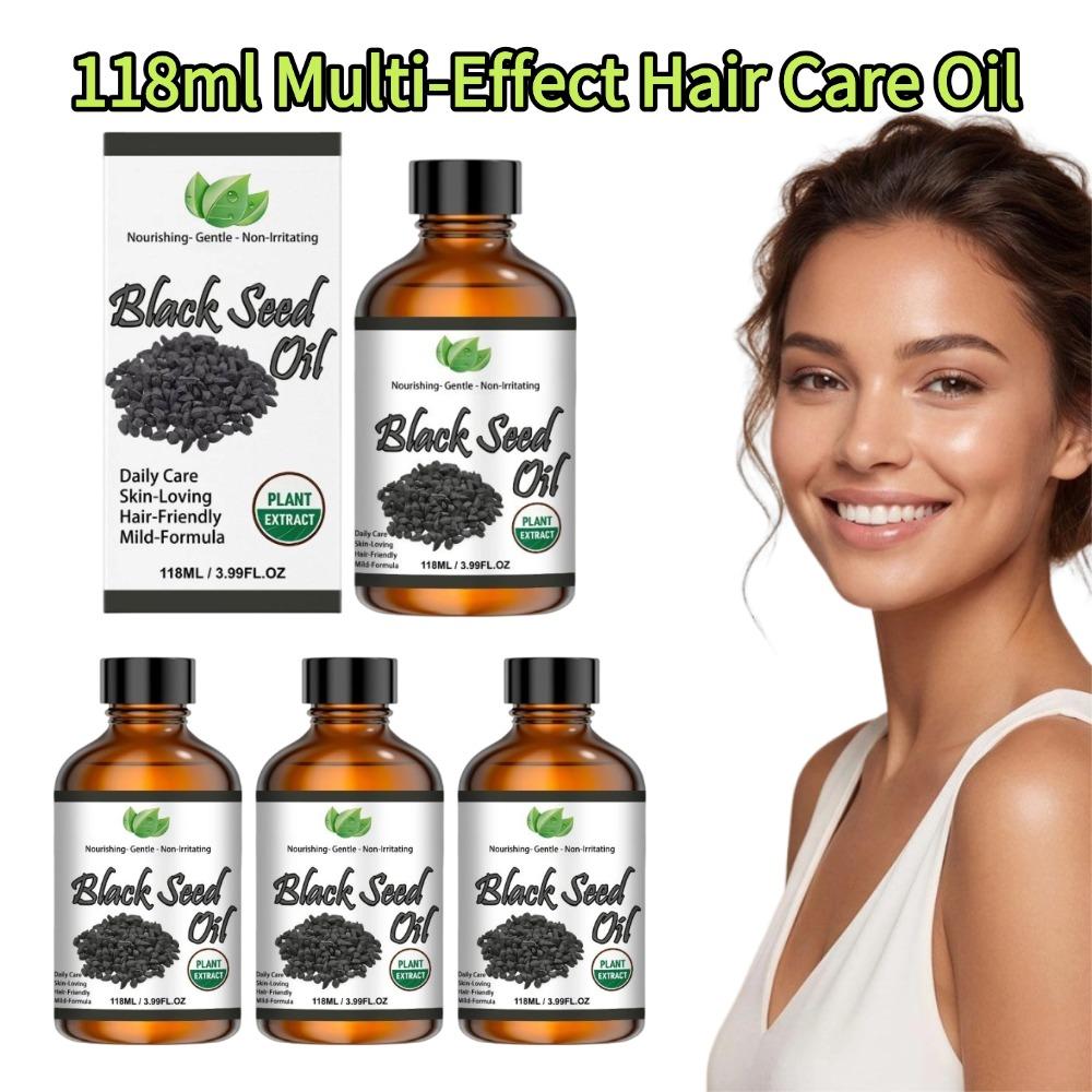 Hair Care Essence Oil - น้ำมันเมล็ดดำ 118 มล. สารสกัดจากพืชธรรมชาติบริสุทธิ์ บำรุงเส้นผมและผิวกาย ช่วยเติมความชุ่มชื้น