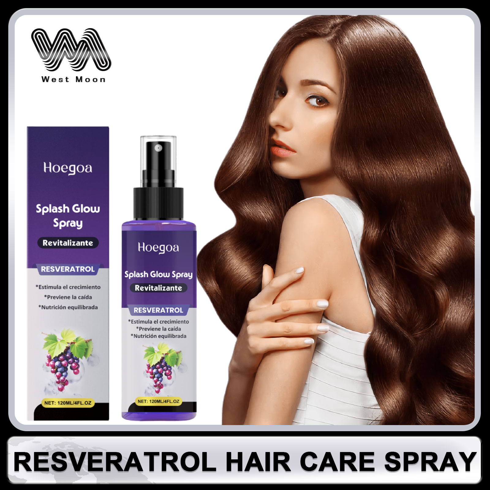 Hair Care Natural - Resveratrol Hair Care สเปรย์ Anti Baldness