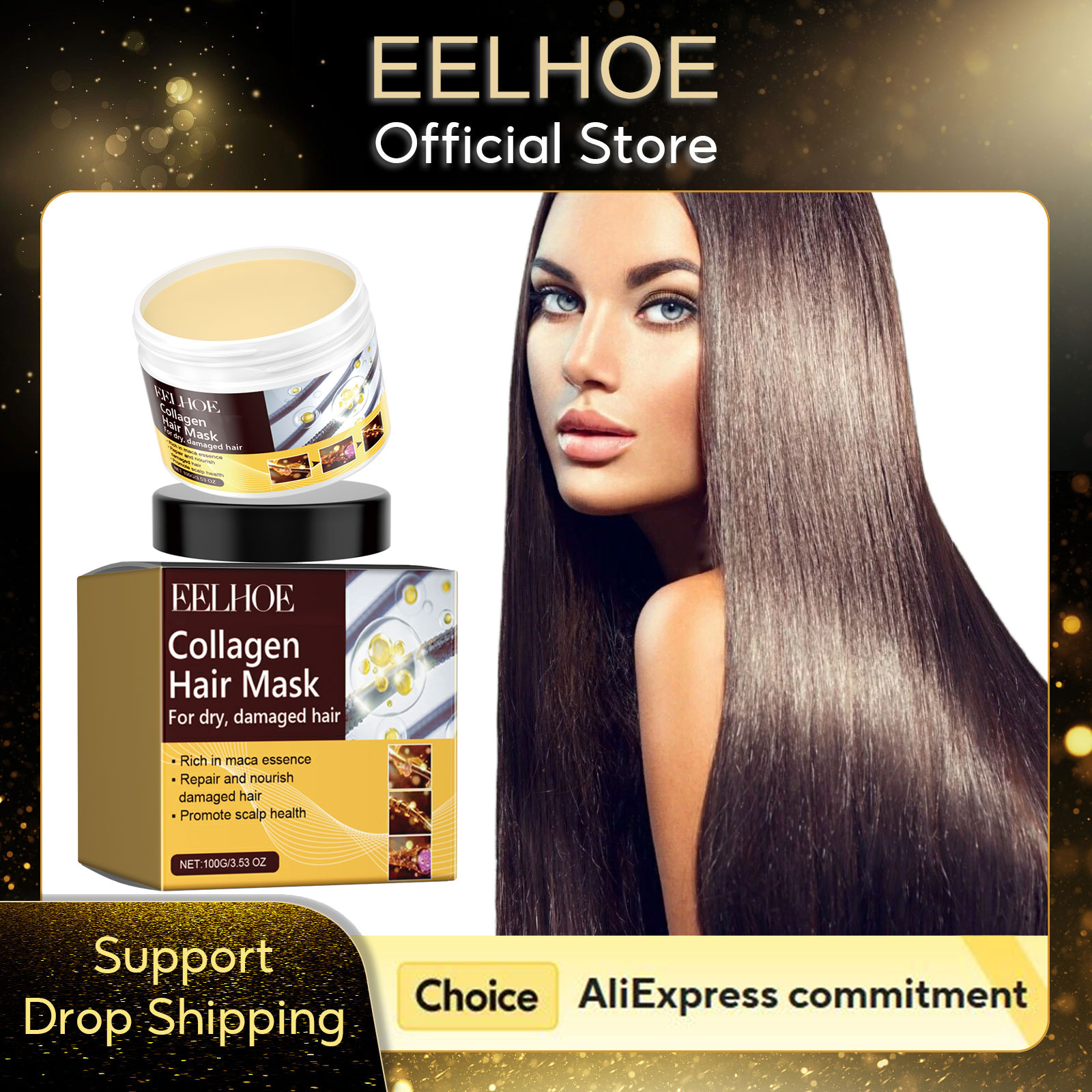 Hair Care Collagen - EELHOE คอลลาเจน แฮร์ มาส์ก ทรีทเม้นต์ป้องกันผมร่วง สำหรับผมแห้งมากและเสียหาย