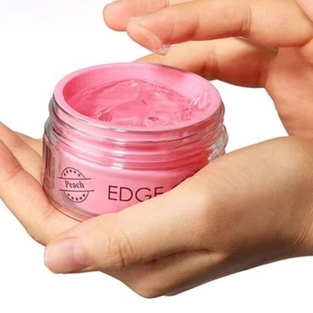 Edge Control Gel - แว็กซ์จัดแต่งทรงผม 2.82 ออนซ์ ผสมน้ำมันละหุ่ง กลิ่นผลไม้ เจลจัดแต่งทรงผม