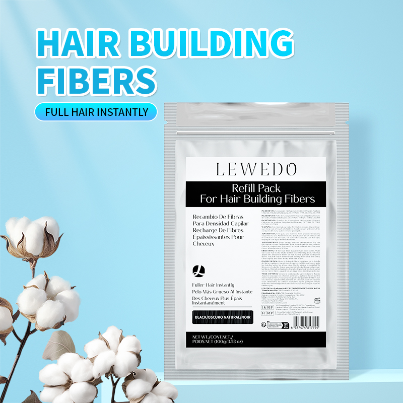 Hair Care Natural - ผงไฟเบอร์เส้นผม 100 กรัม ไฟเบอร์ปลูกผมแบบทันที ถุงเติม รีฟิล