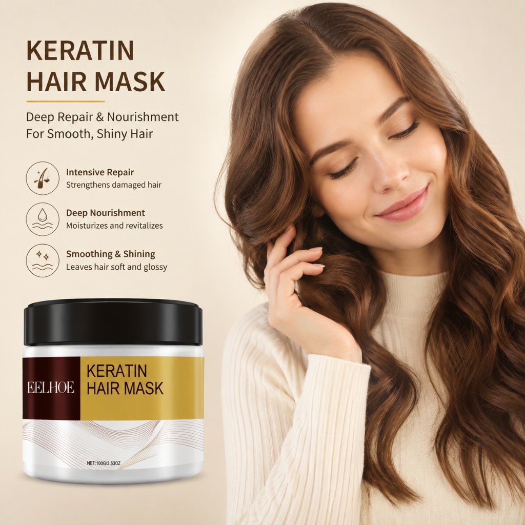 Hair Care Collagen - มาส์กบำรุงผมเคราติน อาร์แกน น้ำมันมะพร้าว คอลลาเจน ซ่อมแซมผมเสีย ลดการแตกหัก