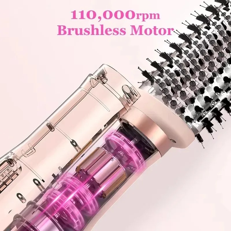 Hair Care Steps - แปรงไดร์เป่าผมความเร็วสูงรุ่นใหม่ 110000 รอบต่อนาที จัดแต่งทรงผมในขั้นตอนเดียว เสียงเบา ยืดผมและเป่าผมแห้ง