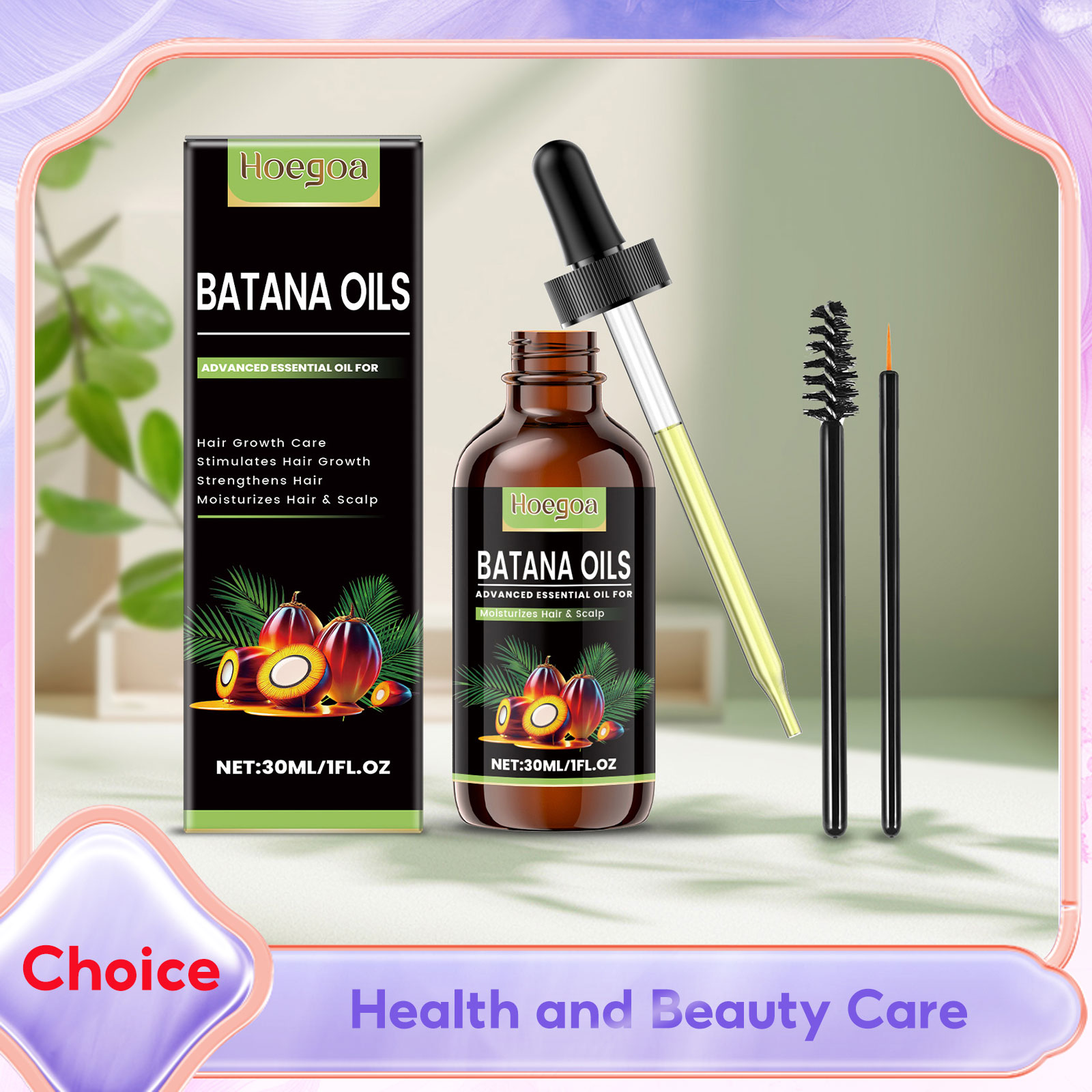 Hair Care Natural - Batana Oil สําหรับ Hair Growth Revitalizing