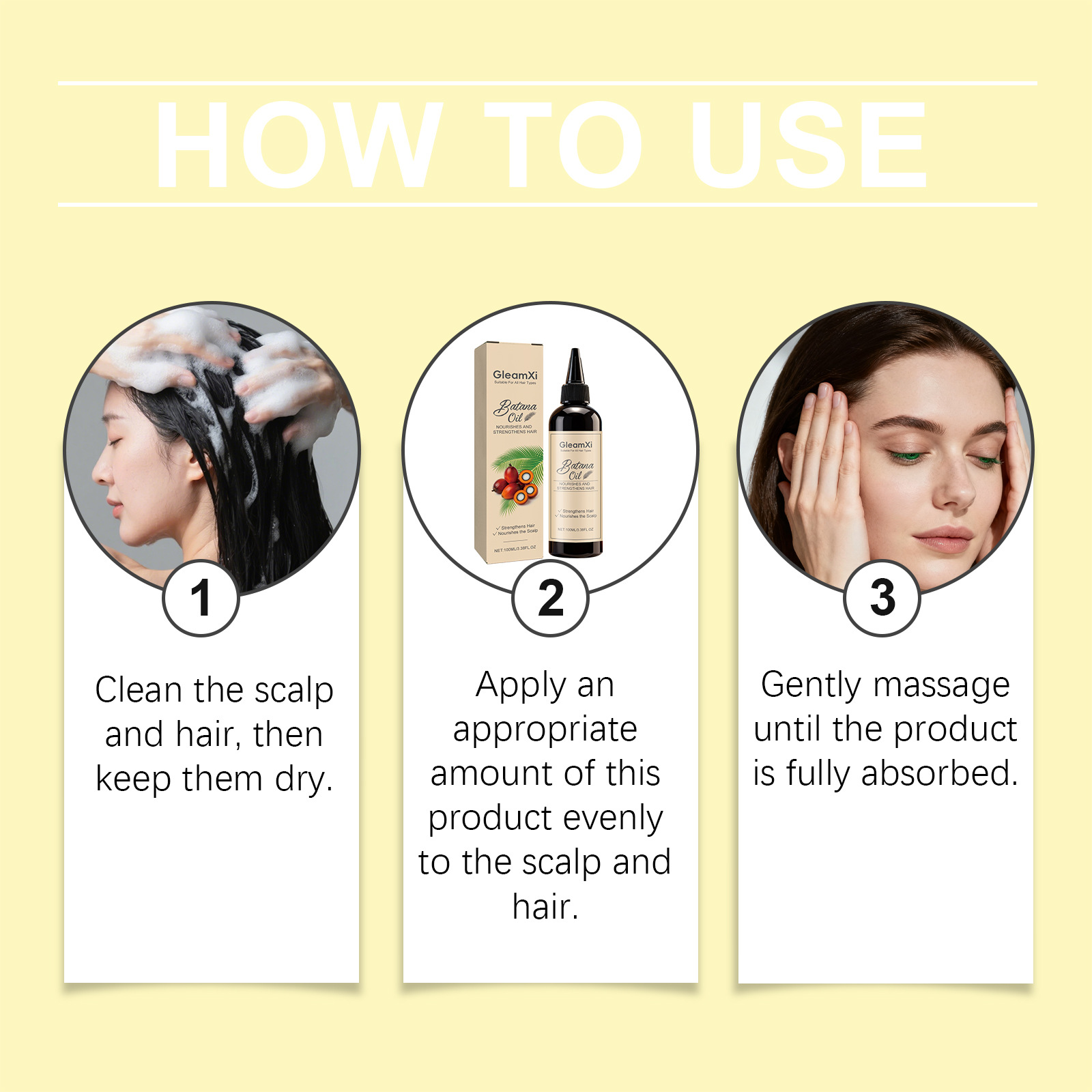 Hair Care Natural - น้ำมันหอมระเหยบาตานาเสริมสร้างรากผม ป้องกันผมร่วง เพิ่มความนุ่มลื่น บำรุงหนังศีรษะ ดูแลการเจริญเติบโตของเส้นผม