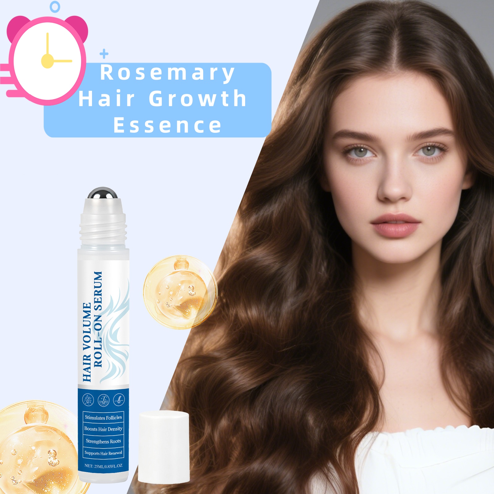 Hair Care Essence Oil - เซรั่มบำรุงเส้นผมและหนังศีรษะ โรสแมรี่ ช่วยกระตุ้นการเจริญเติบโตของเส้นผม ควบคุมความมัน บำรุงรากผม ซ่อมแซมหนังศีรษะที่เสียหาย