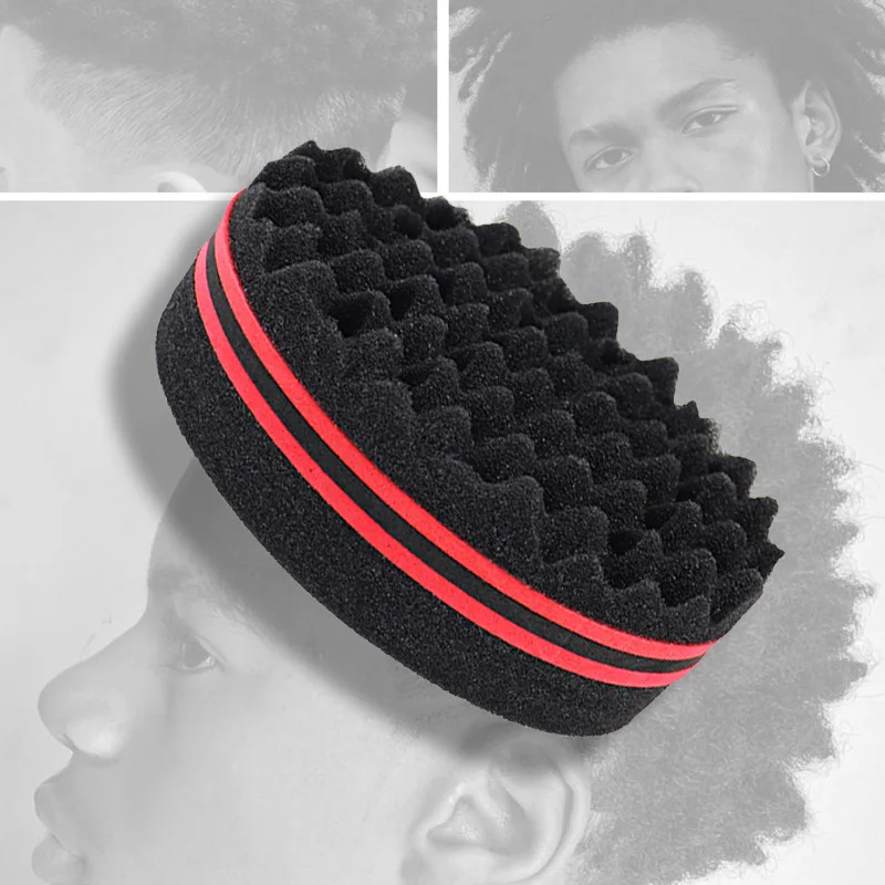 Twist Sponge Coil - แปรงหวีผมแบบหมุนสองด้านมหัศจรรย์สำหรับม้วนทรงอัฟโฟรผมเป็นลอนเกลียวถักเปียแปรงเกลียวล็อกแบบใหม่