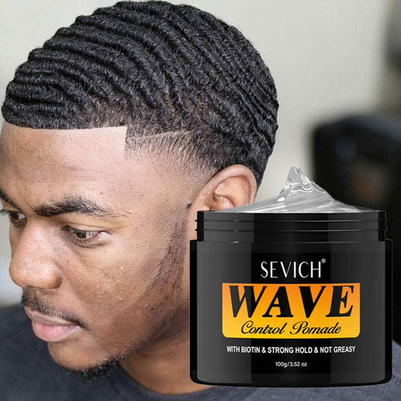 Edge Control Gel - โพเมดสำหรับผมลอนลึกสำหรับผู้ชายผิวสีแอฟริกัน 360 เวฟส์ สไตล์ผมเป็นชั้นๆ ครีมจัดแต่งทรงผมลอน แข็งแรง