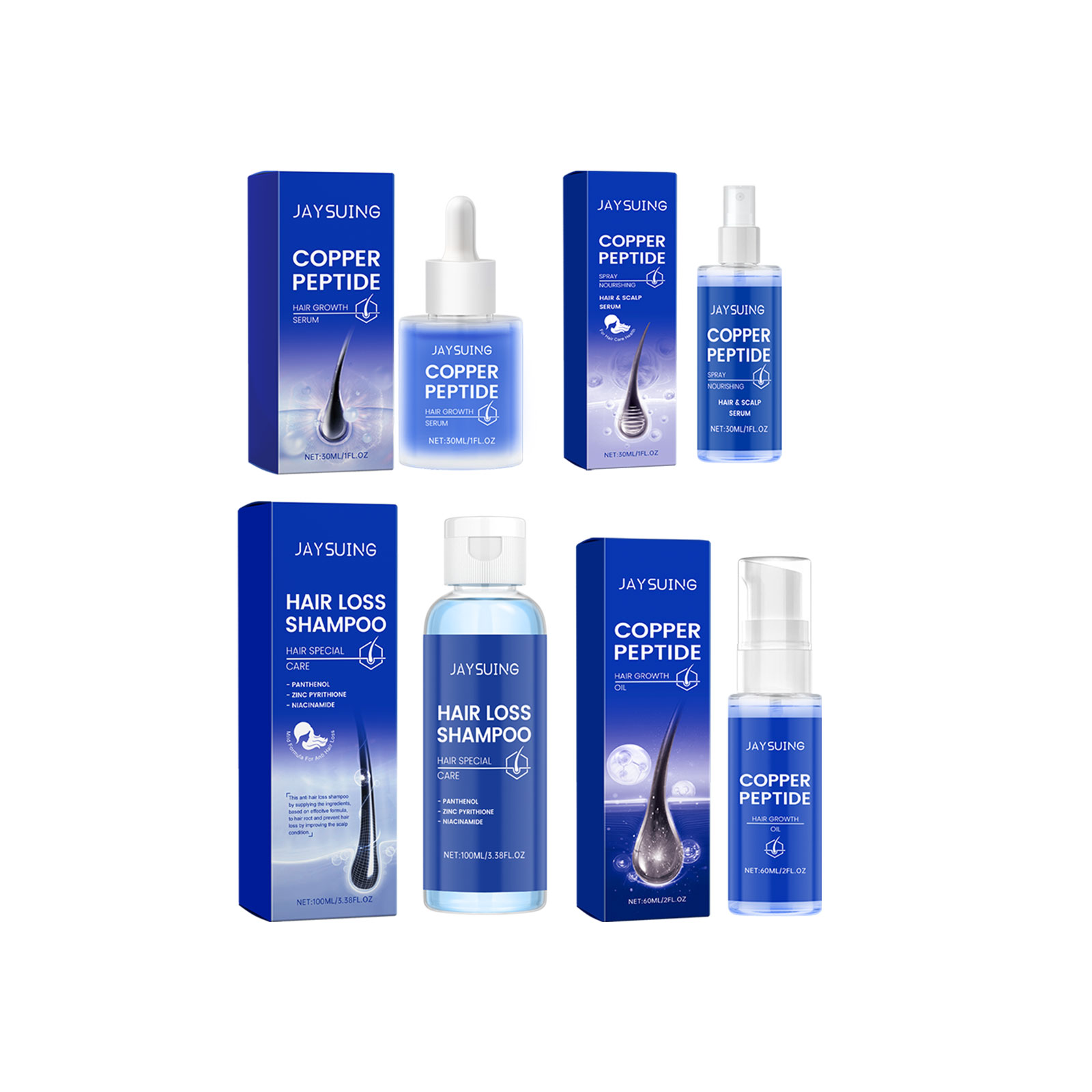 Copper Peptide แชมพู Hair Grow - Hair Care Essence Oil บทวิจารณ์และราคา