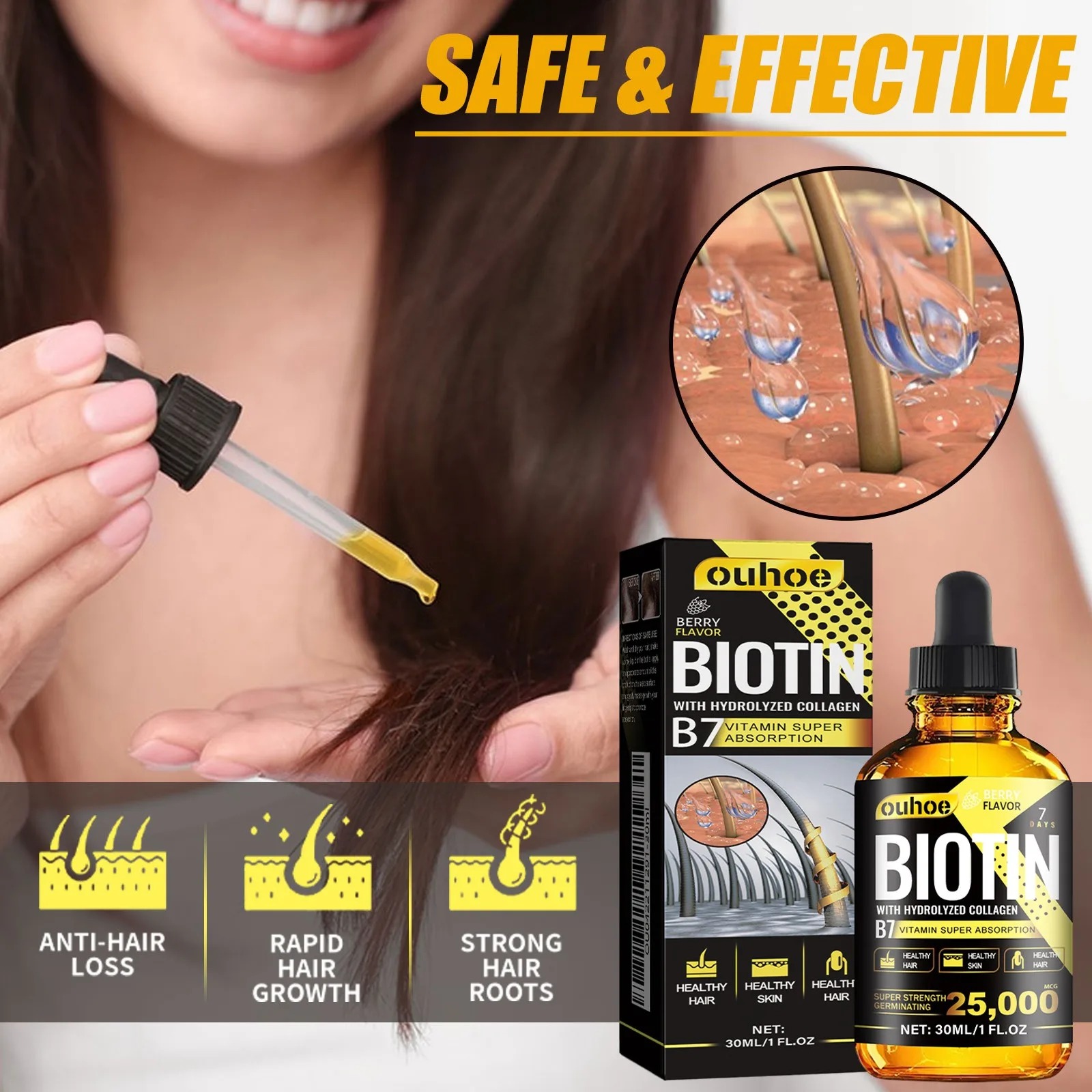 คอลลาเจน B7 วิตามิน Hair Growt - Hair Care Collagen บทวิจารณ์และราคา