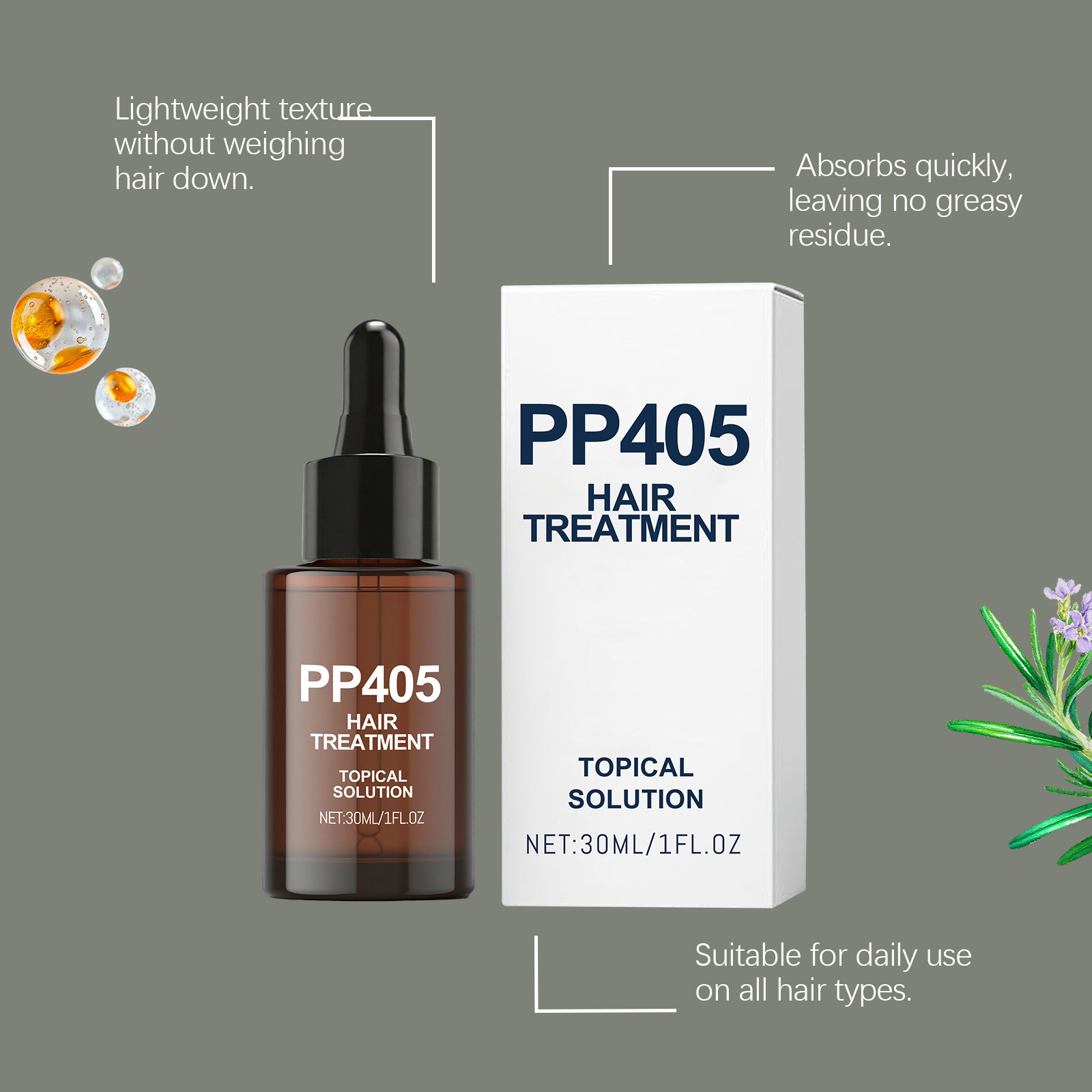 PP405 น้ำมันบำรุงผม ป้องกันผมช - Hair Care Essence Oil บทวิจารณ์และราคา