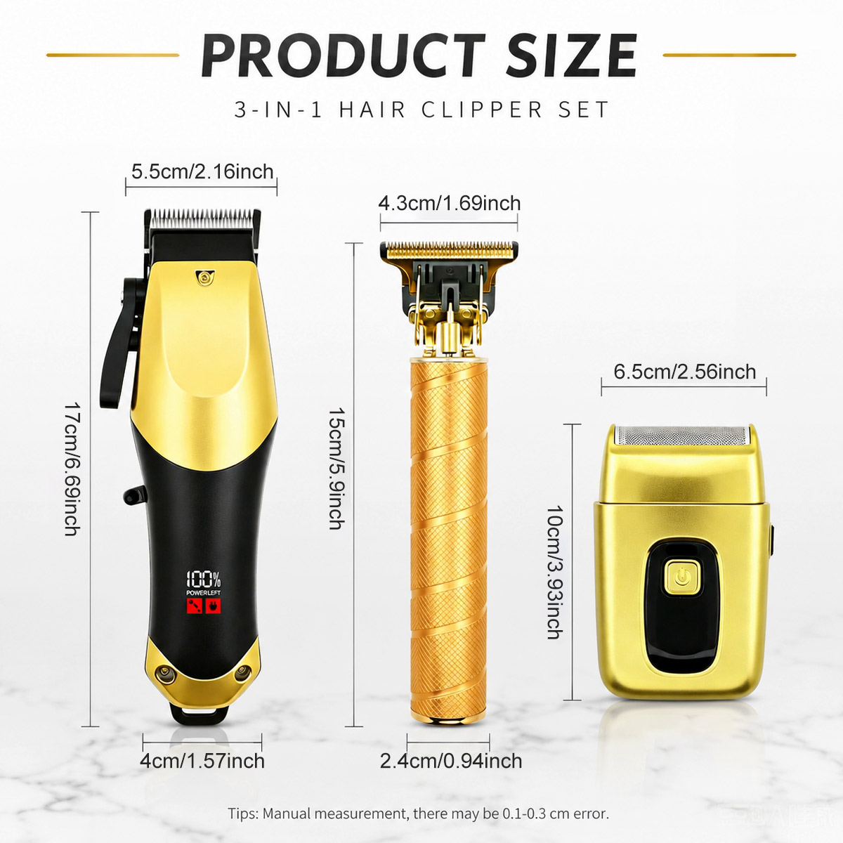 ชุดเครื่องตัดผม 3-in-1 แบบชาร์ - Hair Care Works บทวิจารณ์และราคา