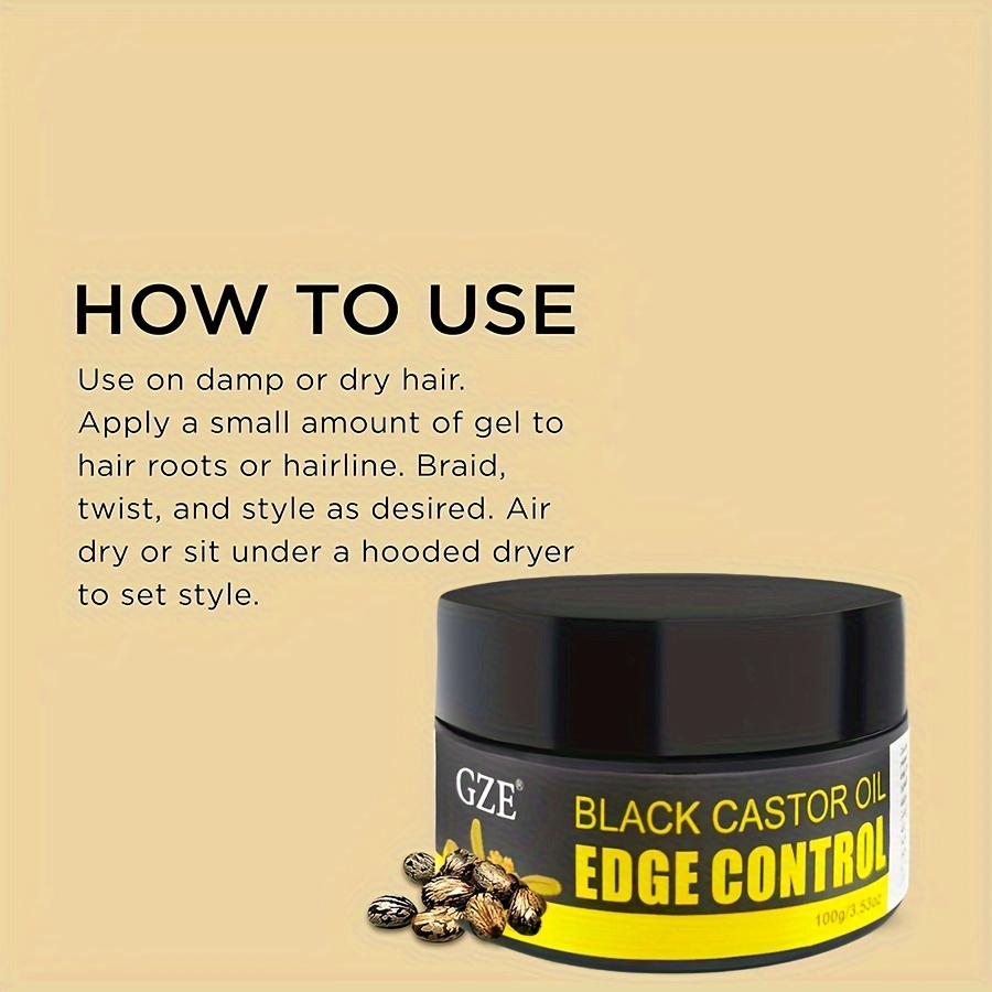 Gze african Black castor Extra - Edge Control Gel บทวิจารณ์และราคา