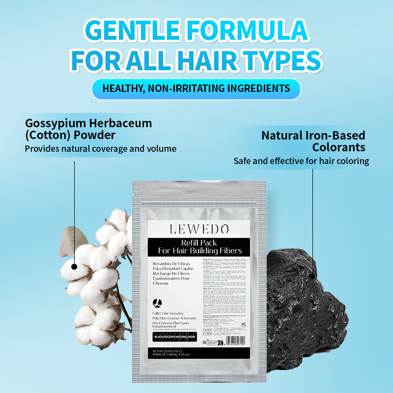 ผงไฟเบอร์เส้นผม 100 กรัม ไฟเบอ - Hair Care Natural บทวิจารณ์และราคา