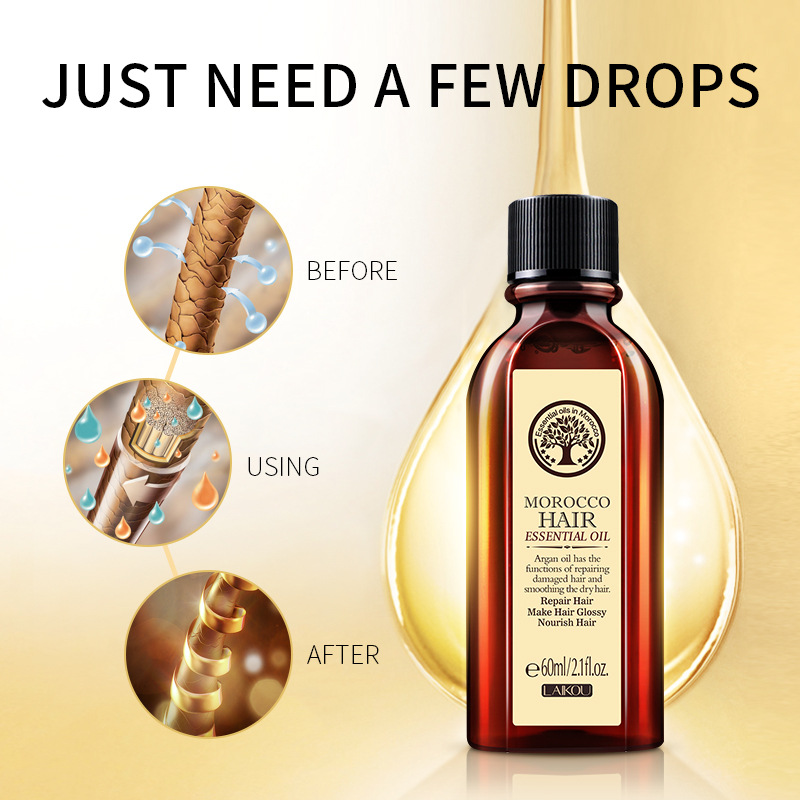 60ML Hair Care โมร็อกโก Pure A - Argan Oil Treatment บทวิจารณ์และราคา