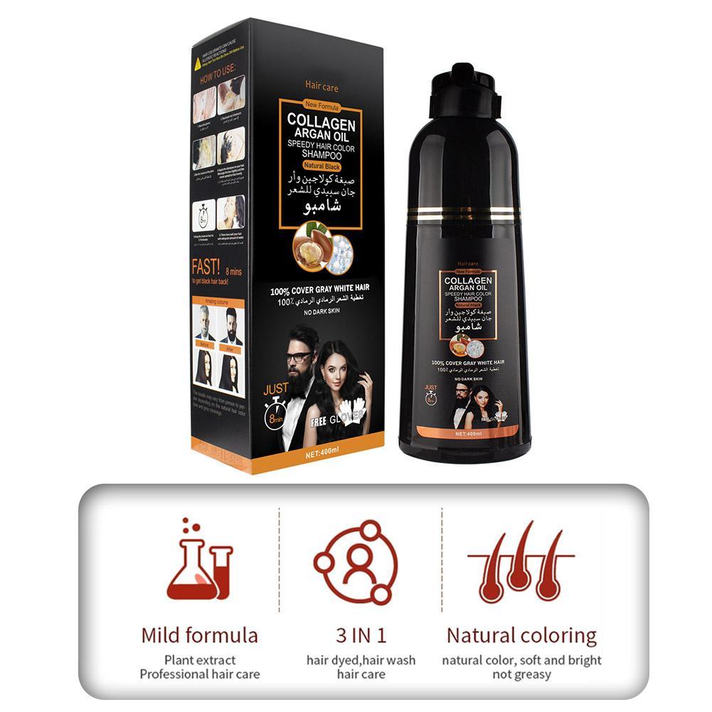 แชมพูคอลลาเจนอาร์แกนออยล์ 3-in - Hair Care Collagen บทวิจารณ์และราคา