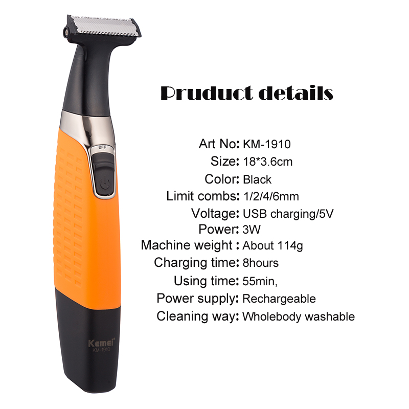 เครื่องโกนหนวดไฟฟ้า Kemei 1910 - Hair Care Works บทวิจารณ์และราคา