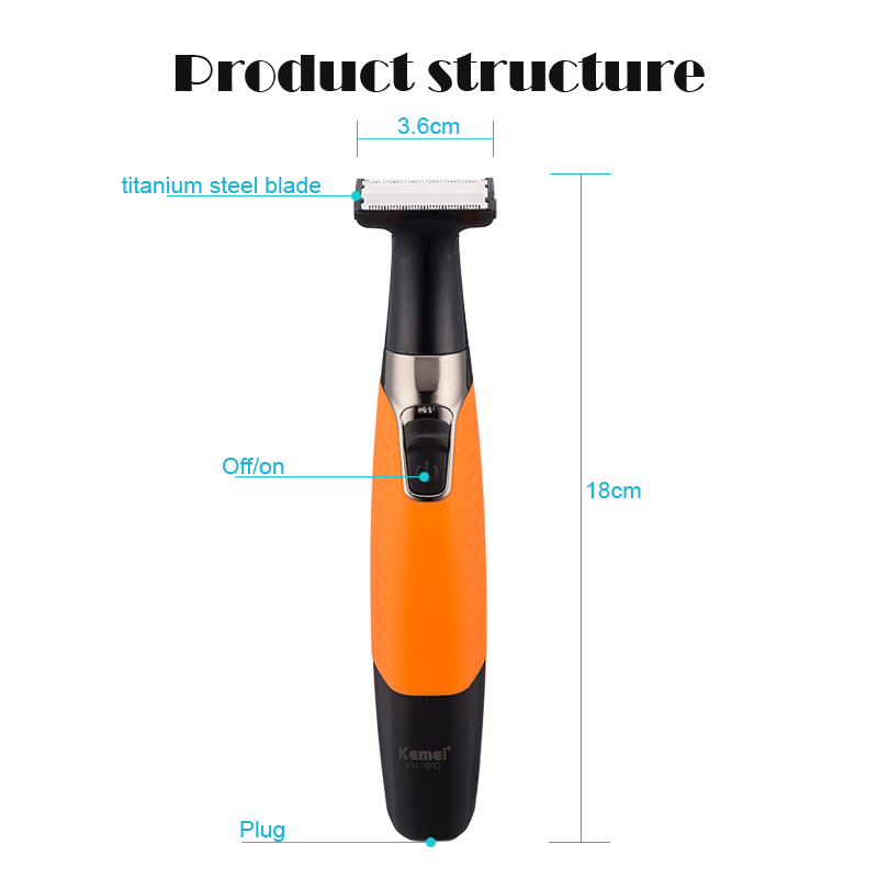 เครื่องโกนหนวดไฟฟ้า Kemei 1910 - Hair Care Works บทวิจารณ์และราคา