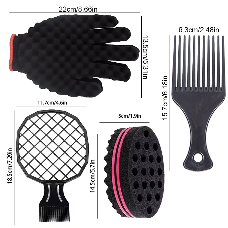 ชุดจัดแต่งทรงผม 4 ชิ้น แปรงฟอง - Twist Sponge Coil บทวิจารณ์และราคา