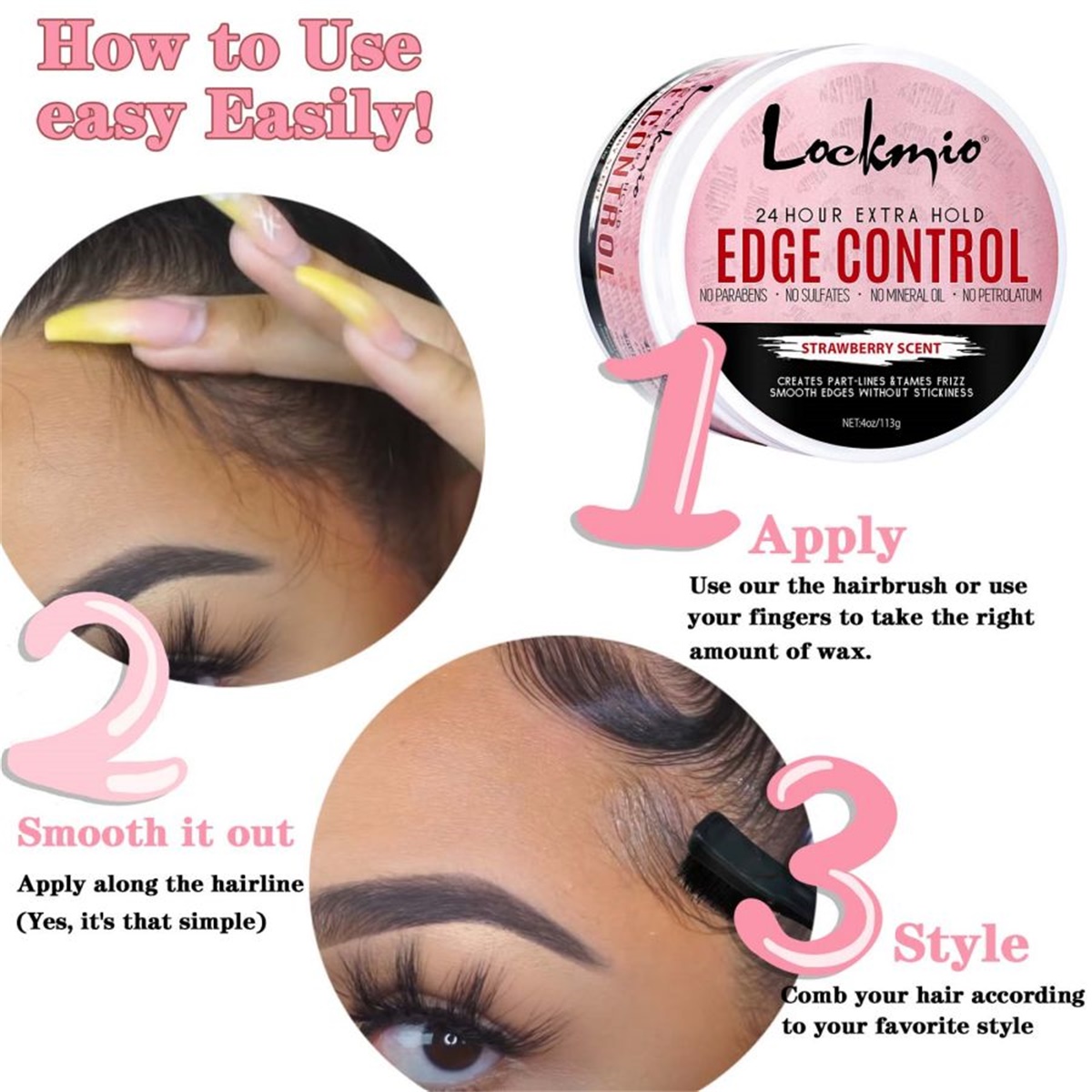 เจลจัดแต่งทรงผม, น้ำมันโรสแมรี - Edge Control Gel บทวิจารณ์และราคา